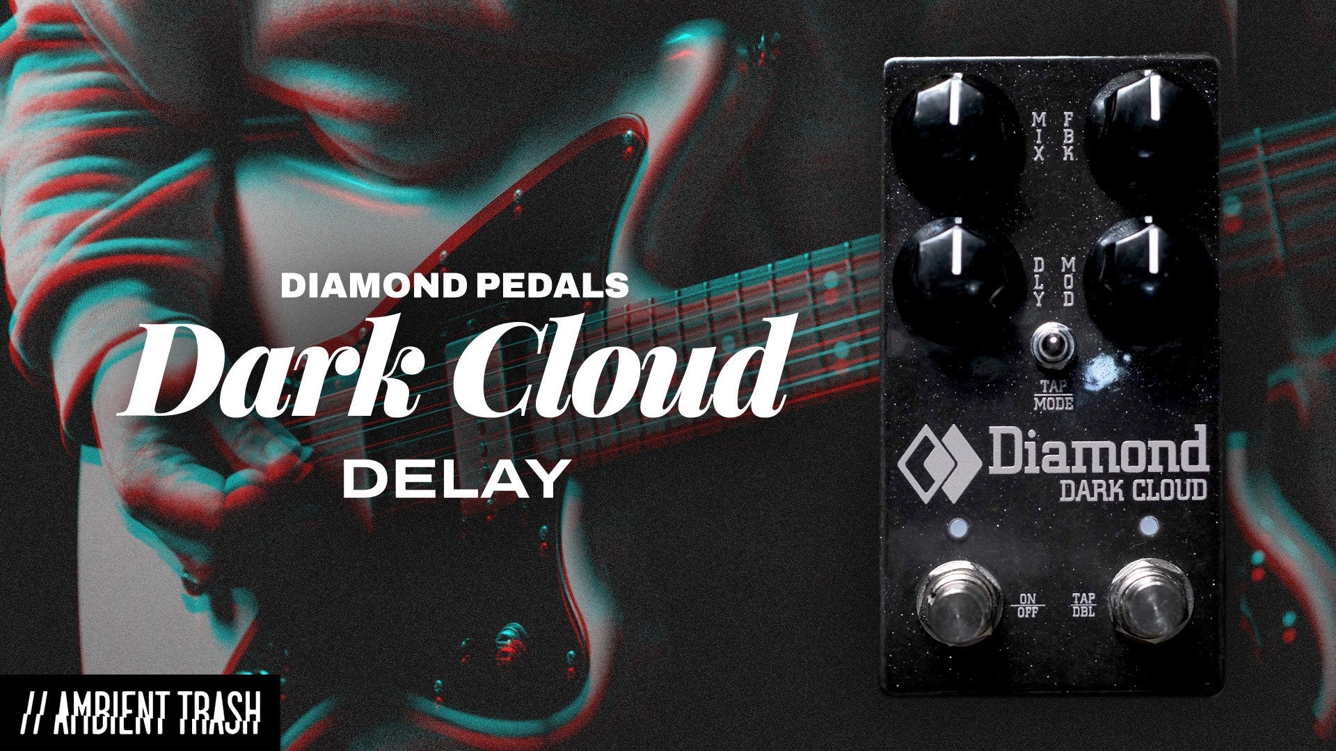 DimMoire ディムモアール Crush×PO black Dark Cloud Multi-Mode Delay Pedal – Diamond Pedals